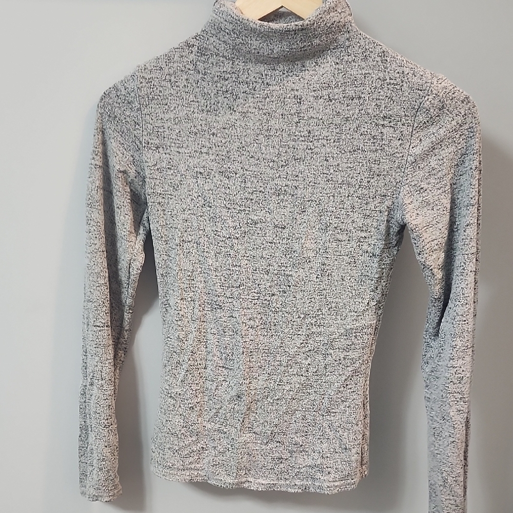 Dynamite Heathered Gray Turtleneck Sweater
